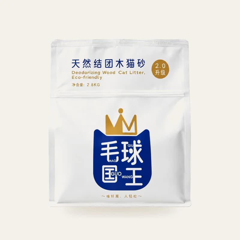 毛球国王 矿木混合猫砂 无香 2.8kg